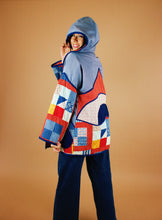 Load image into Gallery viewer, 1970s Hoodie Quilt Coat
