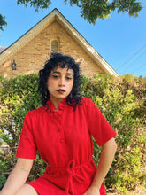 Load image into Gallery viewer, 1970s Cherry Bomb Mini Dress
