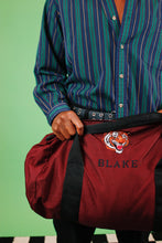 Load image into Gallery viewer, 1990s Maroon Tiger Duffel
