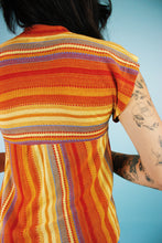 Load image into Gallery viewer, 1970s Sunburst Woven Top
