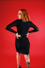 Load image into Gallery viewer, Y2K Black Mesh John Paul Gaultier Dress
