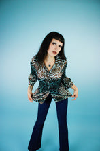 Load image into Gallery viewer, Y2K Optic Swirl Blouse
