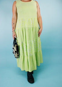 1990s Lime Cottage Maxi