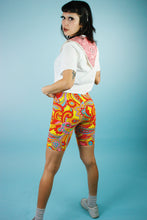 Load image into Gallery viewer, 1990s Trippy Rainbow Paisley Bike Shorts
