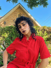 Load image into Gallery viewer, 1970s Cherry Bomb Mini Dress
