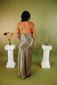 1990s Cheetah Slip Dress