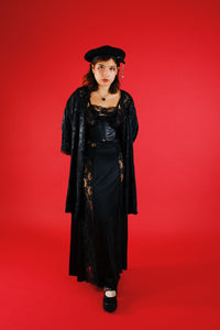 1990s Black Widow Robe