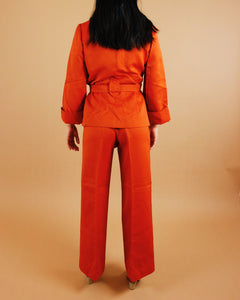 1970s Pumpkin Pie Western Suit