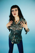 Load image into Gallery viewer, Y2K Optic Swirl Blouse
