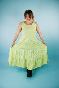 1990s Lime Cottage Maxi