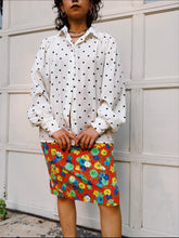 Load image into Gallery viewer, 1980s Psych Pop Floral Skirt
